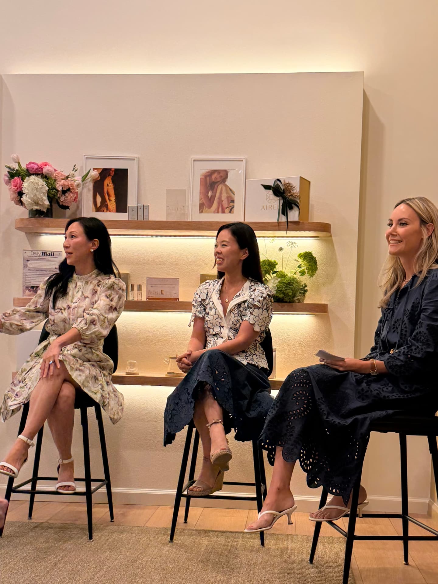 Panel conversation at the Christy Lynn × AIREM Hamptons brand experience