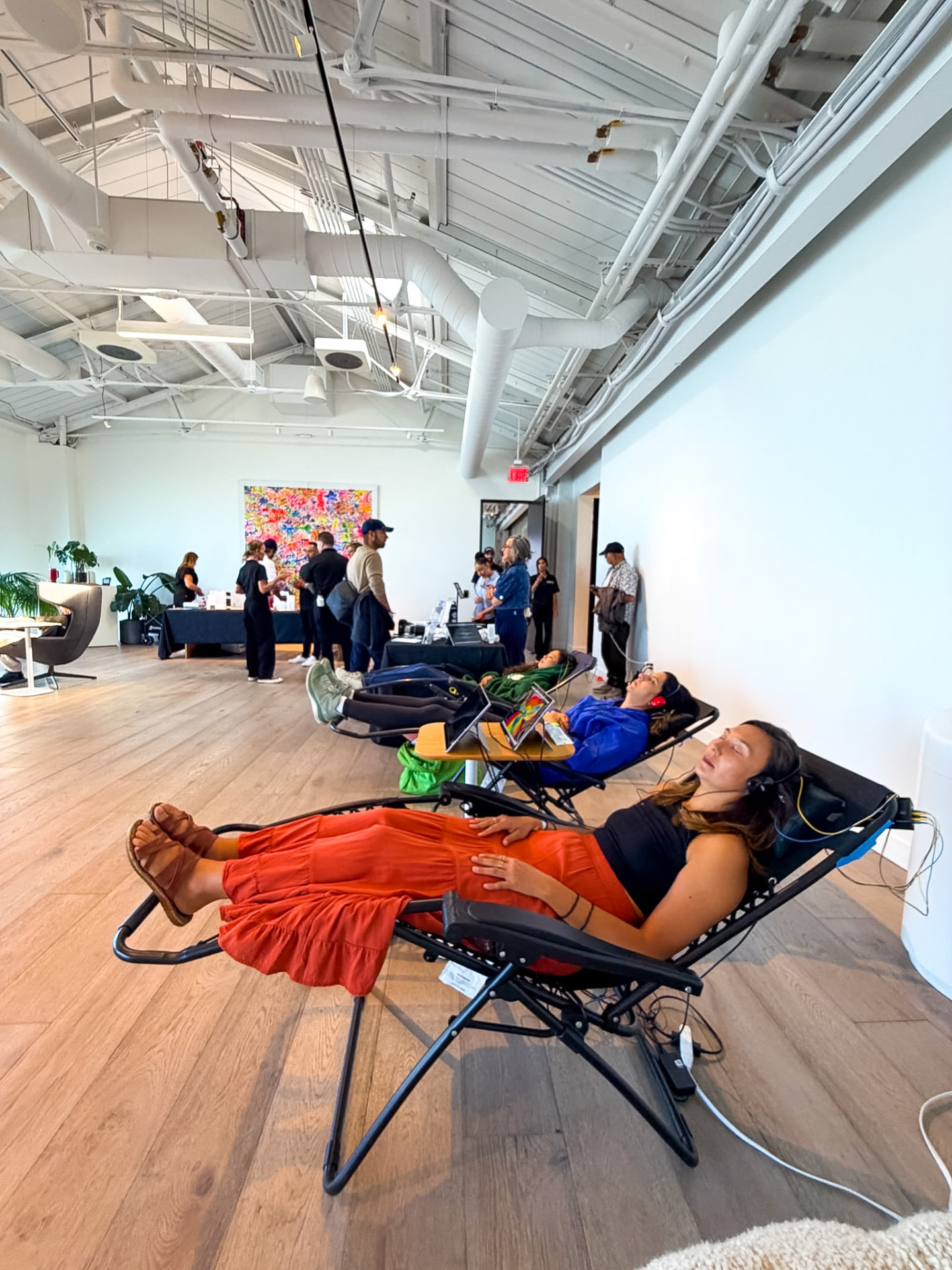 Guests experiencing treatments inside BioHack SF